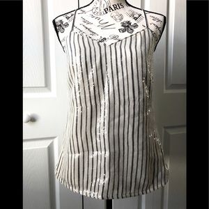 ⭐️Banana Republic sequin T-back top